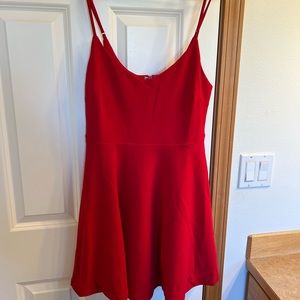Lulu’s red skater dress